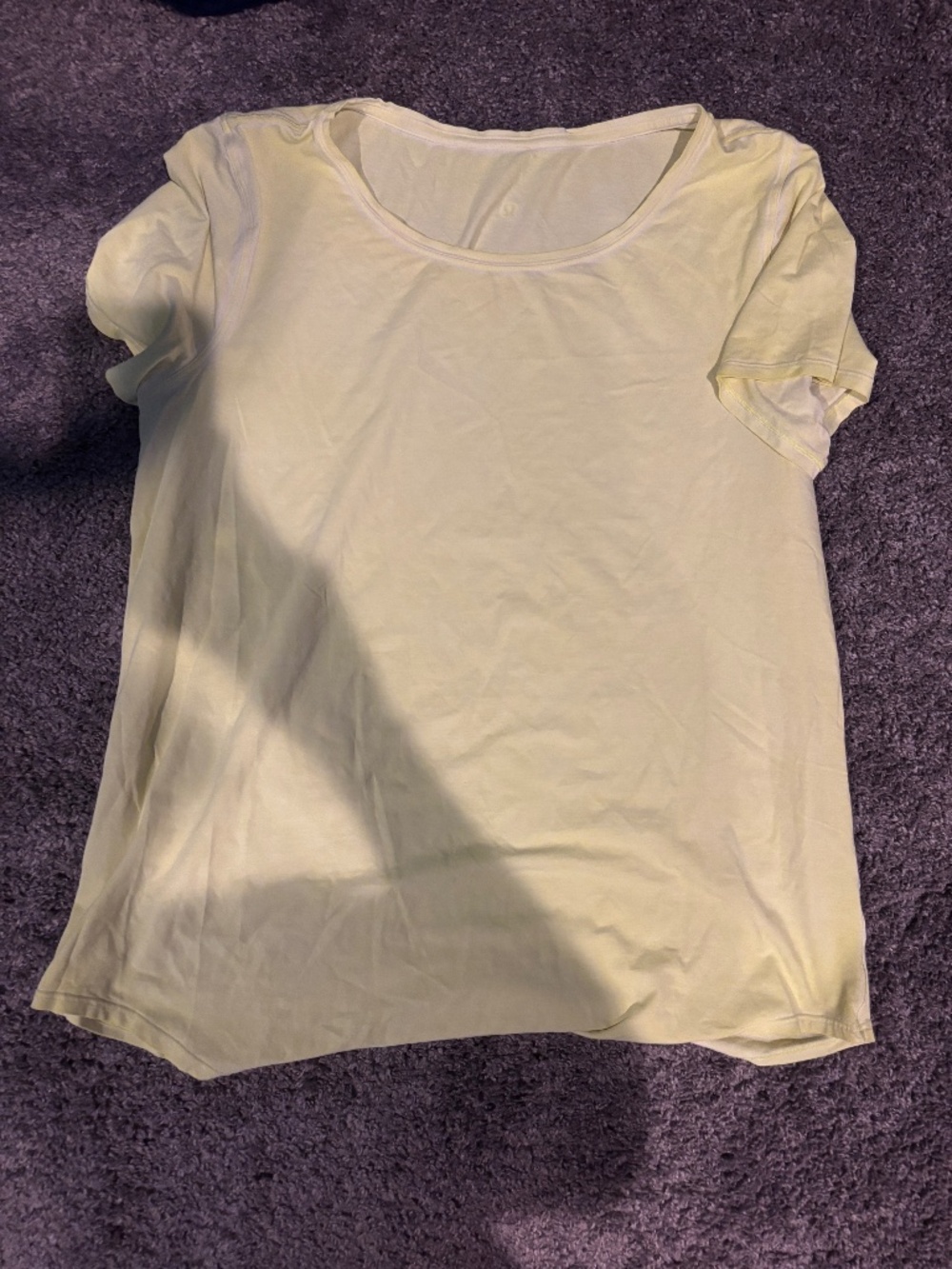 lululemon athletica Short Sleeve Scoop Neck Tee in Yellow